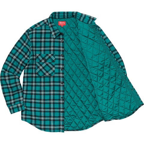 Arc Logo Quilted Flannel Shirt - fall/winter 2019 - Supreme