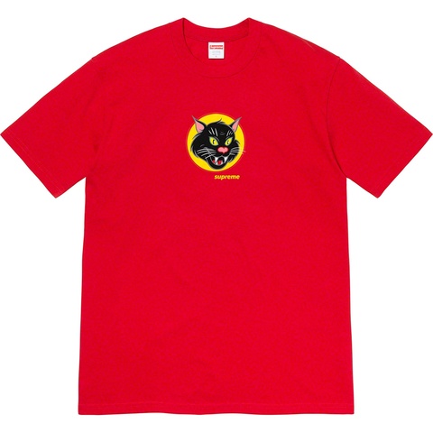 Supreme Black Cat Tee - Red