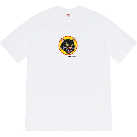 Supreme Black Cat Tee - White
