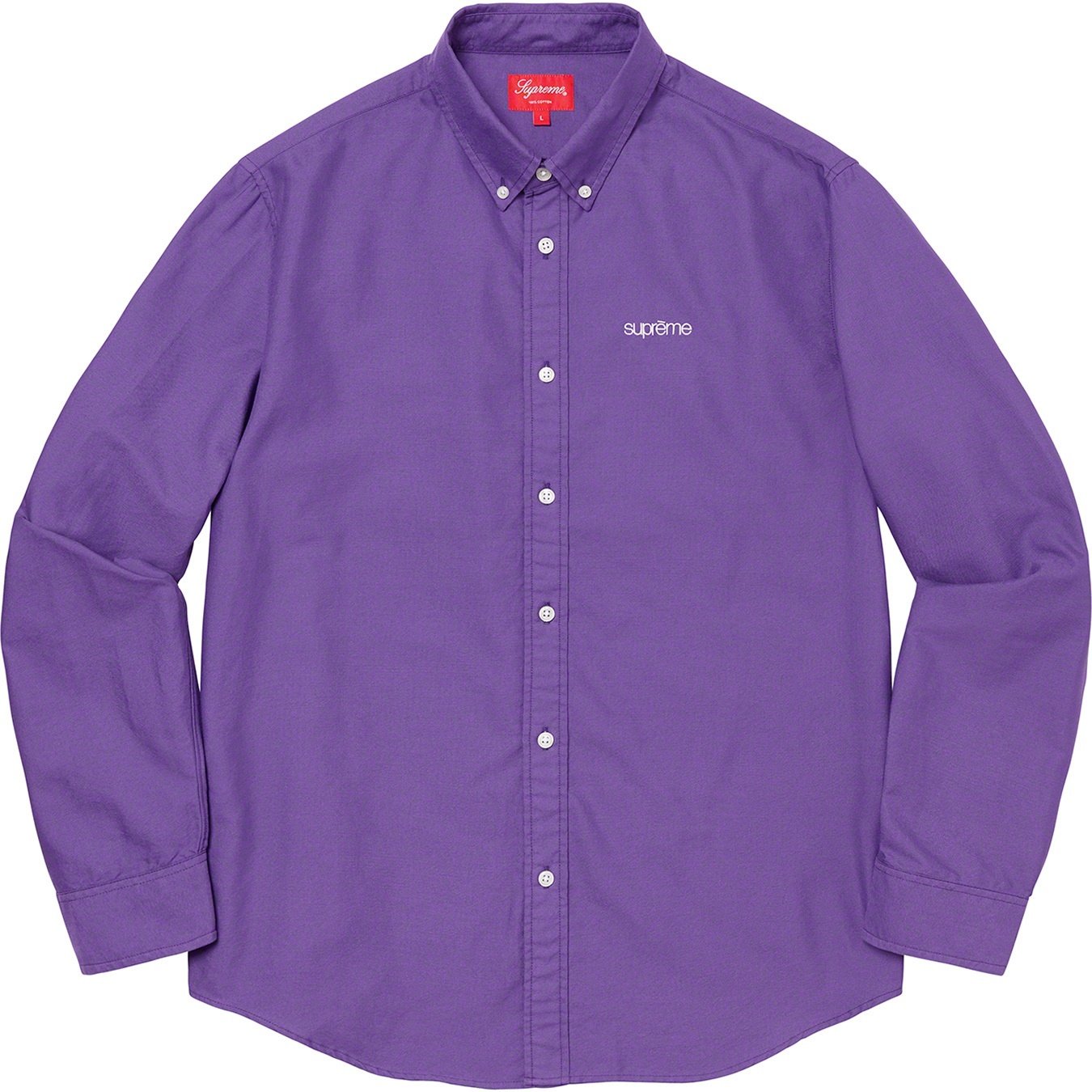 Supreme Oxford Shirt (SS20) - Purple - $118