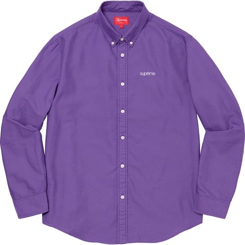 Supreme Oxford Shirt - Purple