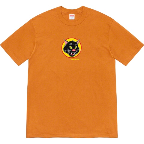 Supreme Black Cat Tee - Burnt Orange