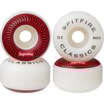 Supreme Supreme Spitfire Classic Wheels (Set of 4) (SS20) - Red 51MM