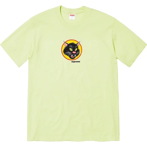 Supreme Black Cat Tee - Pale Mint