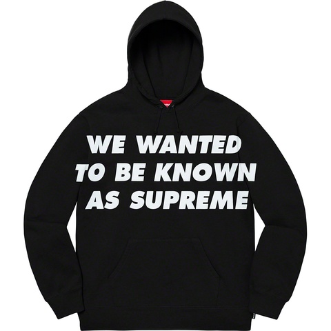 Supreme Known As Hooded Sweatshirt - Black