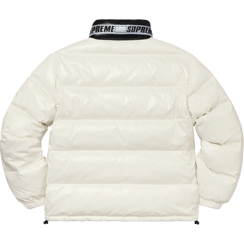 Supreme Shiny Reversible Puffy Jacket - White