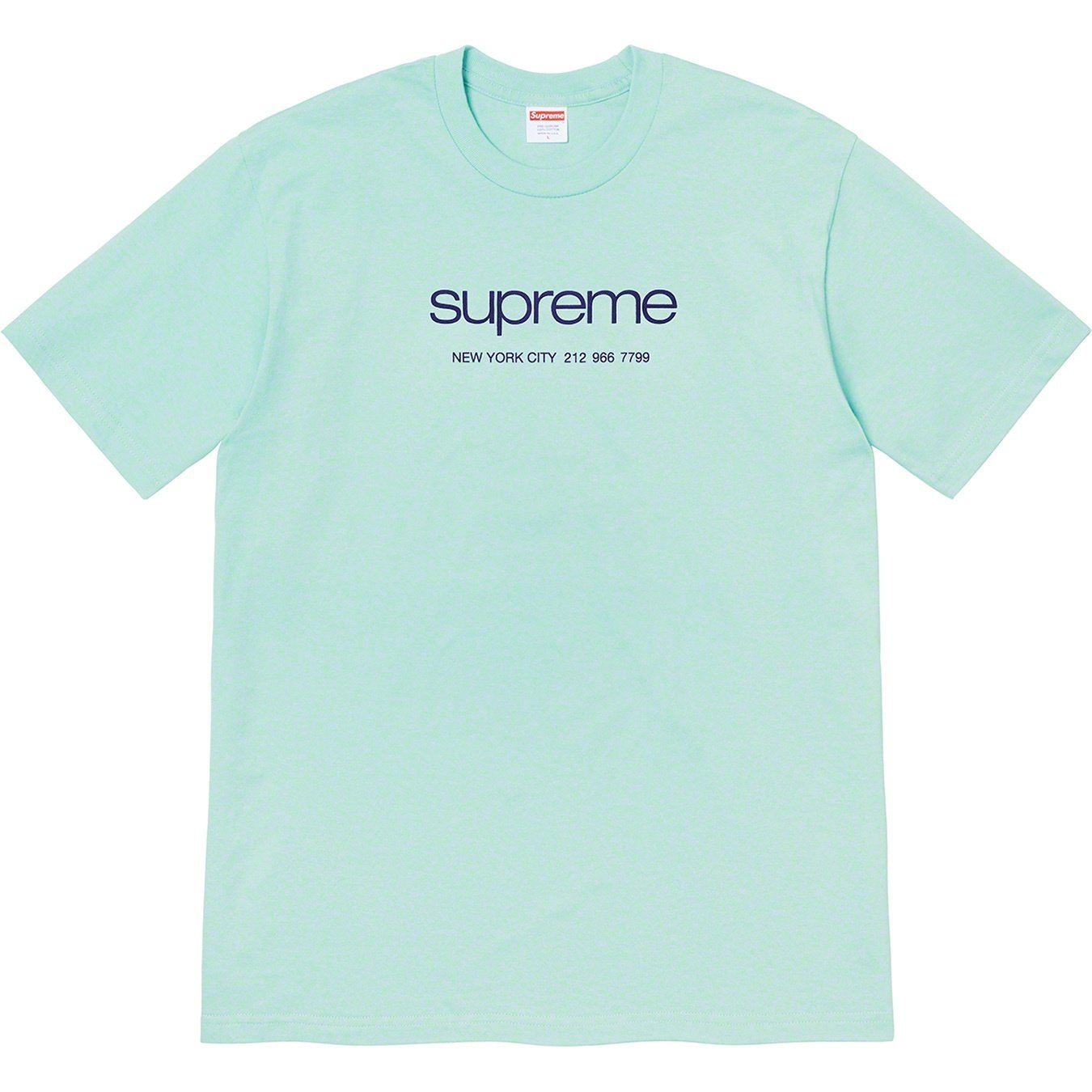 Supreme Shop Tee (SS20) - Light Teal - $38