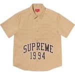 Supreme Arc Logo S S Work Shirt (SS20) - Khaki