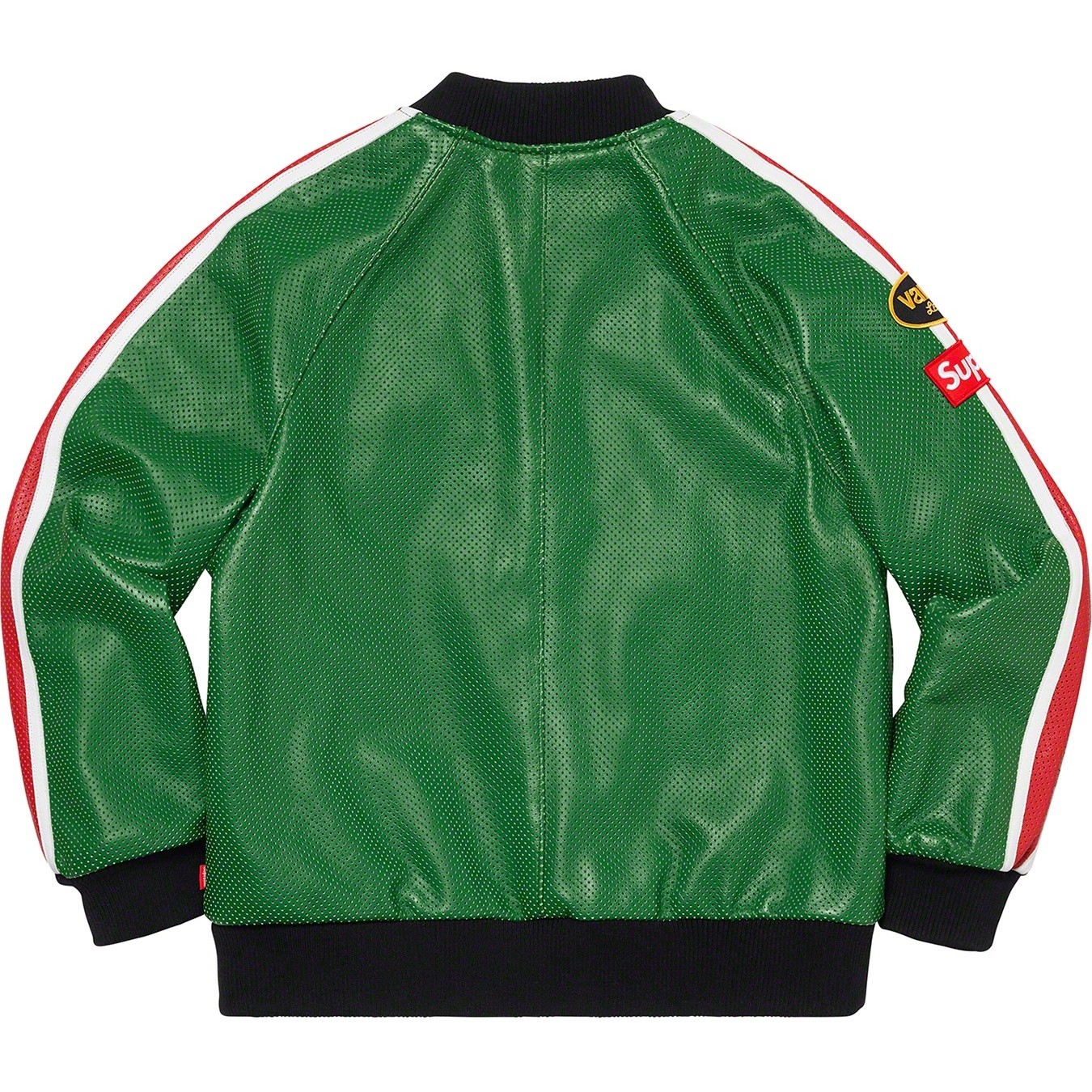 Supreme Supreme Vanson Leathers Perforated Bomber Jacket (SS20) - Green - $788