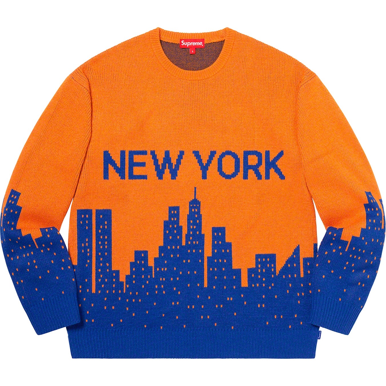 Supreme New York Sweater (SS20) - Orange - $148