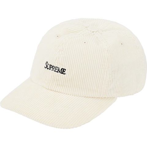 Supreme Corduroy 6-Panel - White