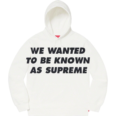 Supreme Known As Hooded Sweatshirt - White