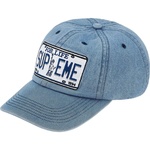 Supreme License Plate 6-Panel (SS20) - Denim