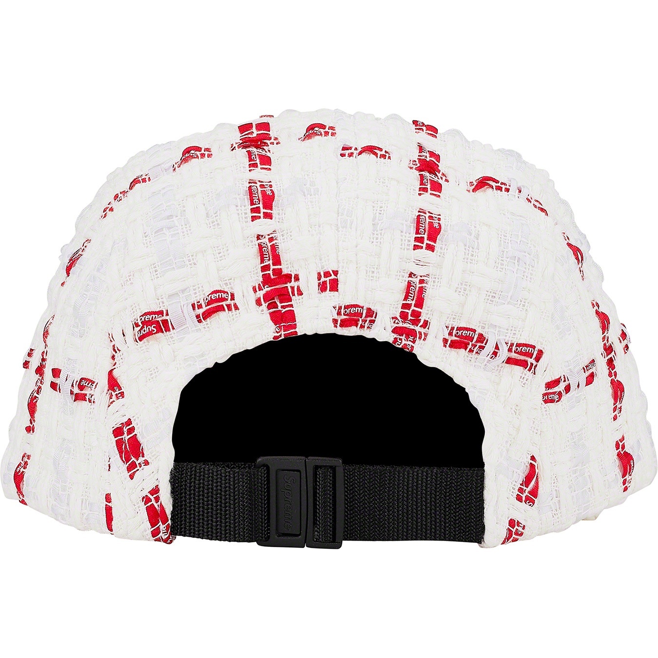Supreme Ribbon Bouclé Camp Cap (SS20) - White - $60