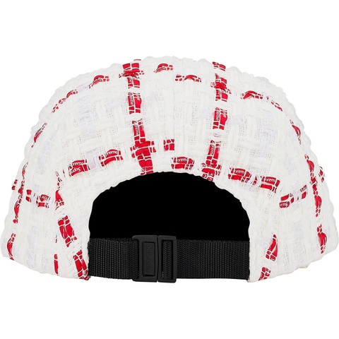 Supreme Ribbon Bouclé Camp Cap - White