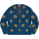 Supreme Brushed Polka Dot Cardigan (SS20) - Navy