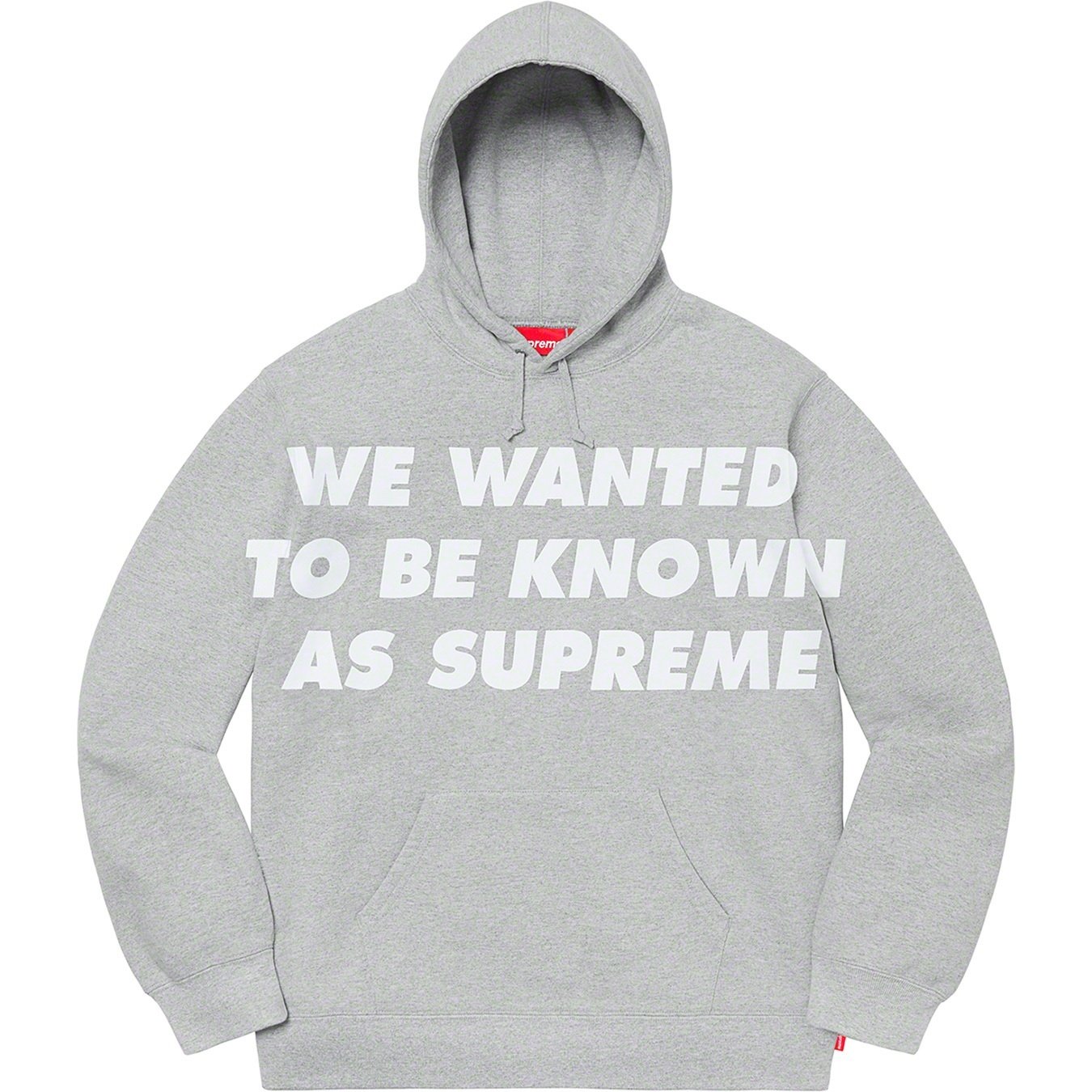 Supreme Known As Hooded Sweatshirt (SS20) - Heather Grey - $148