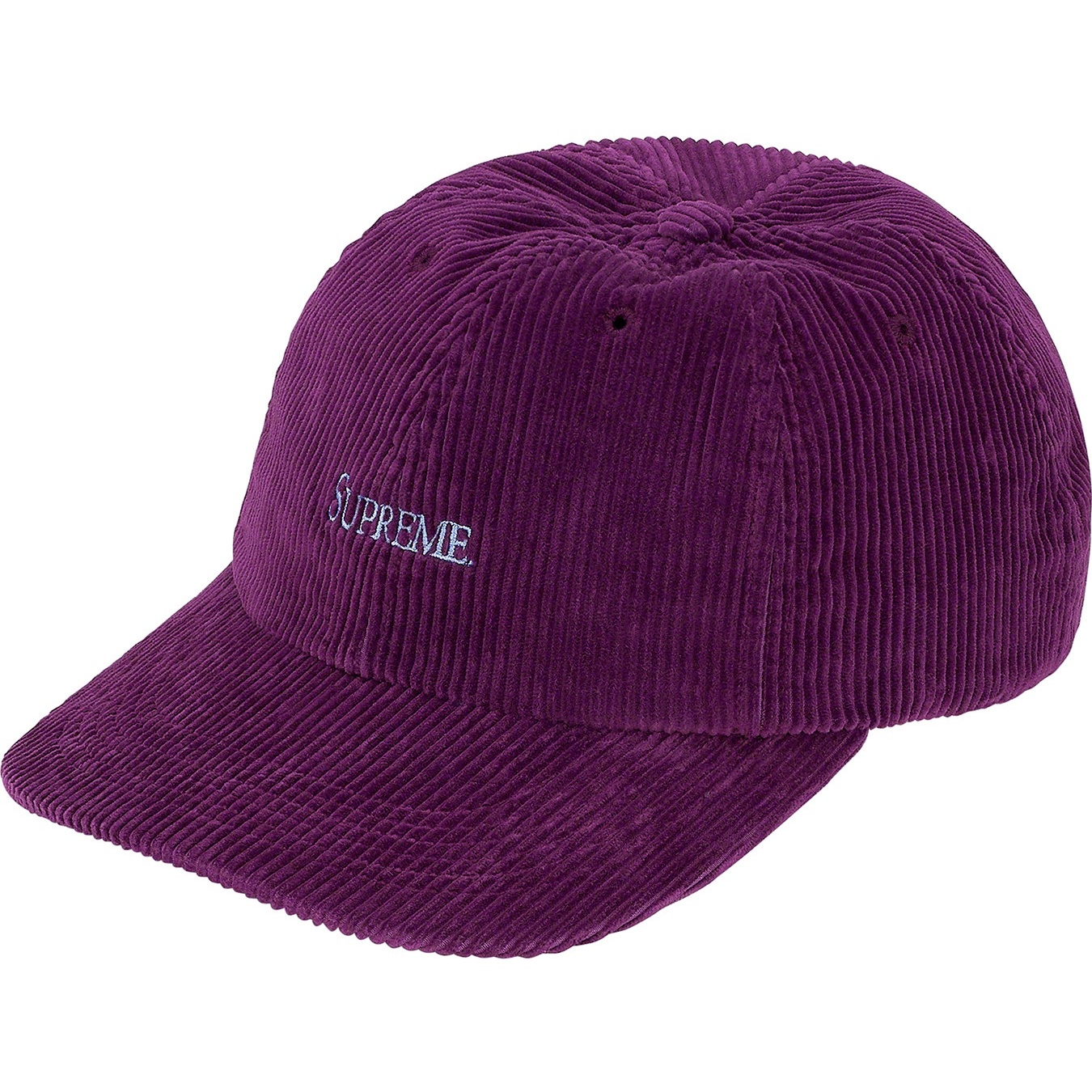 Supreme Corduroy 6-Panel (SS20) - Purple - $48