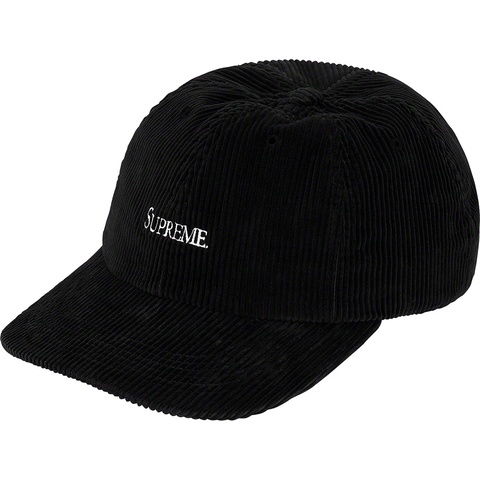 Supreme Corduroy 6-Panel - Black