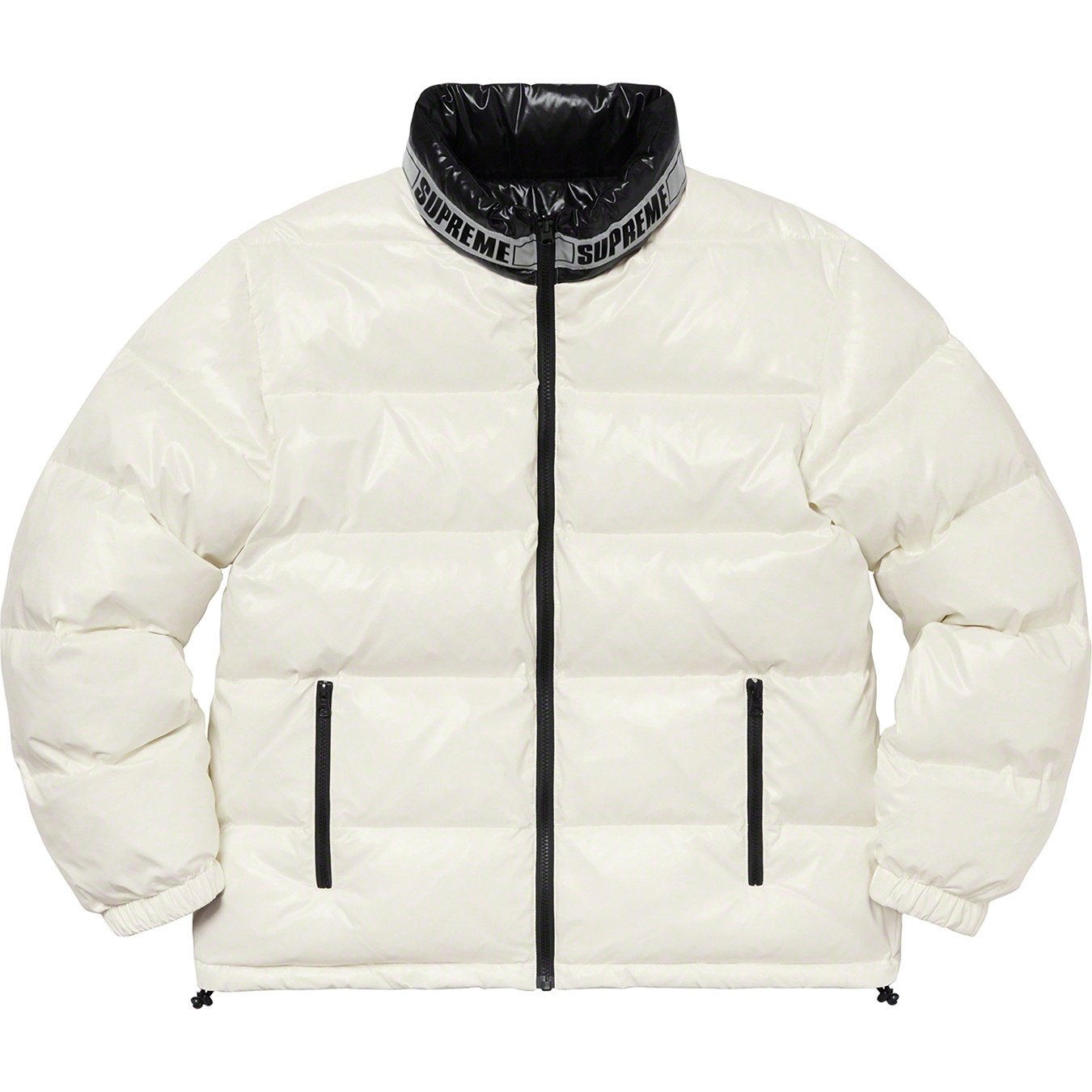 Supreme Shiny Reversible Puffy Jacket (SS20) - White - $198
