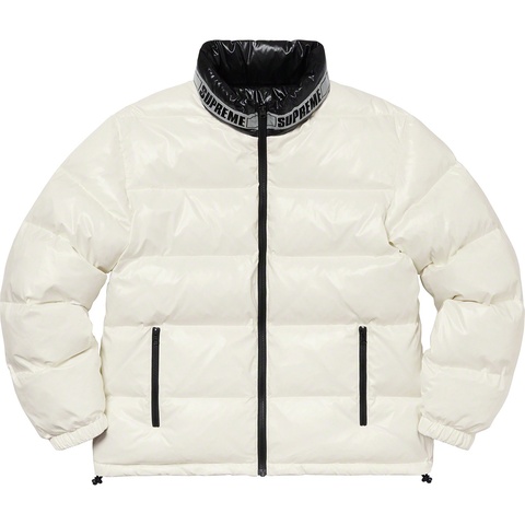 Supreme Shiny Reversible Puffy Jacket - White