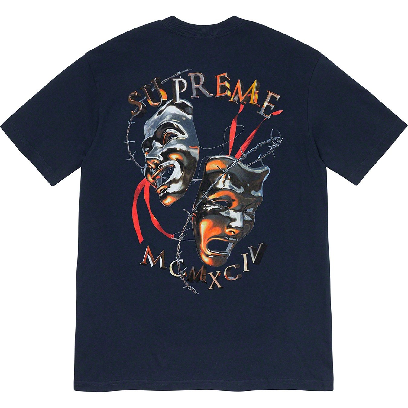 Supreme Laugh Now Tee (SS20) - Navy - $38