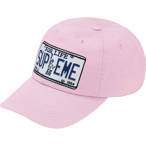 Supreme License Plate 6-Panel - Light Purple