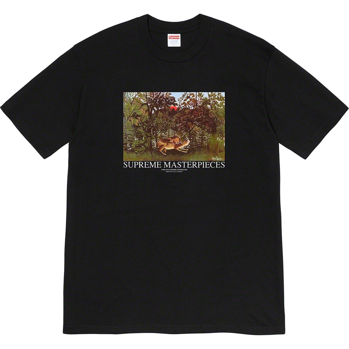 Supreme Masterpieces Tee (SS20) - Black - $38
