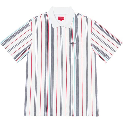 トップス supreme Vertical Stripe knit polo Vertical Stripe Polo - spring/summer 2020 - Supreme