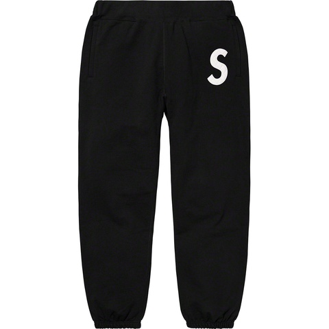 Supreme S Logo Sweatpant - Black