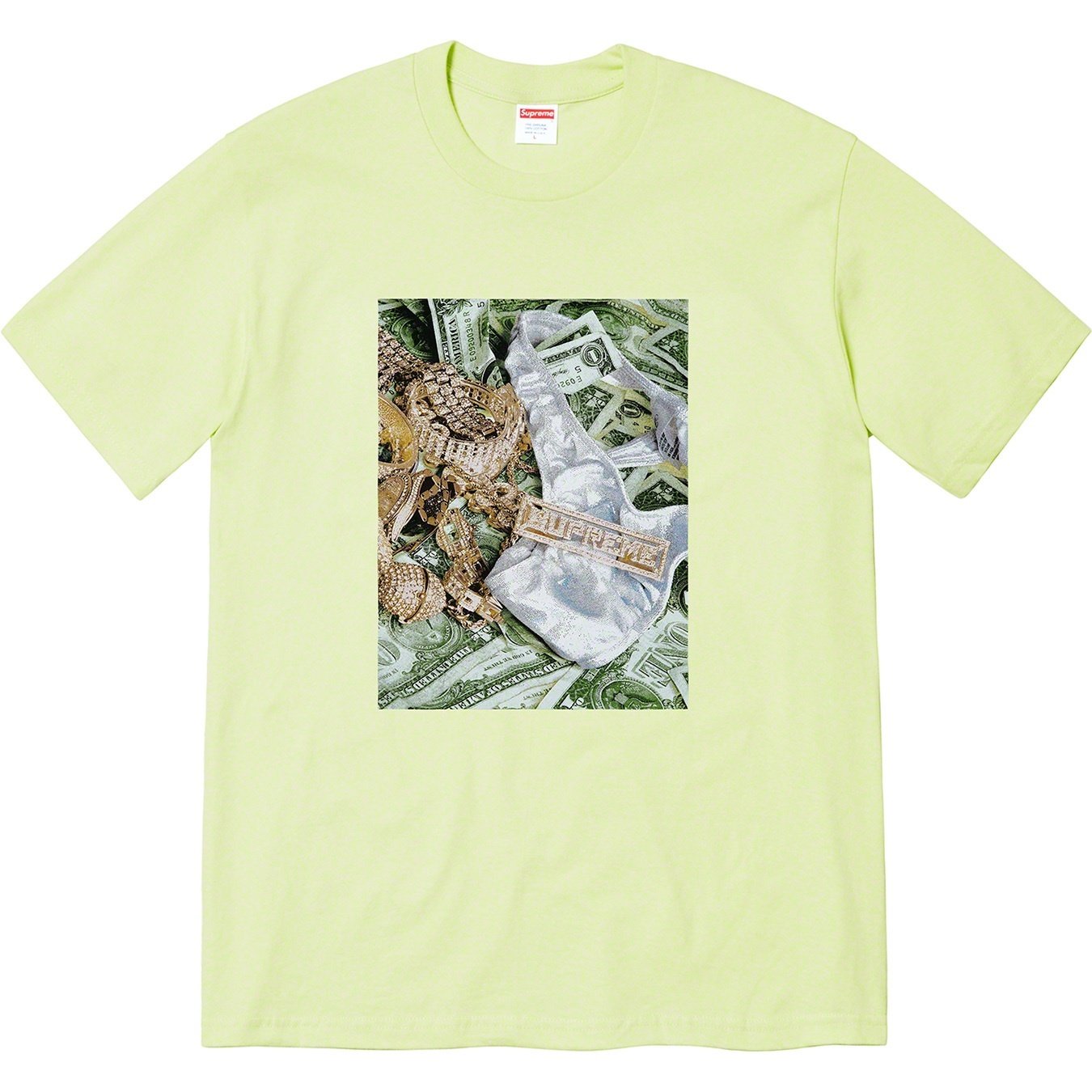Supreme Bling Tee (SS20) - Pale Mint - $38