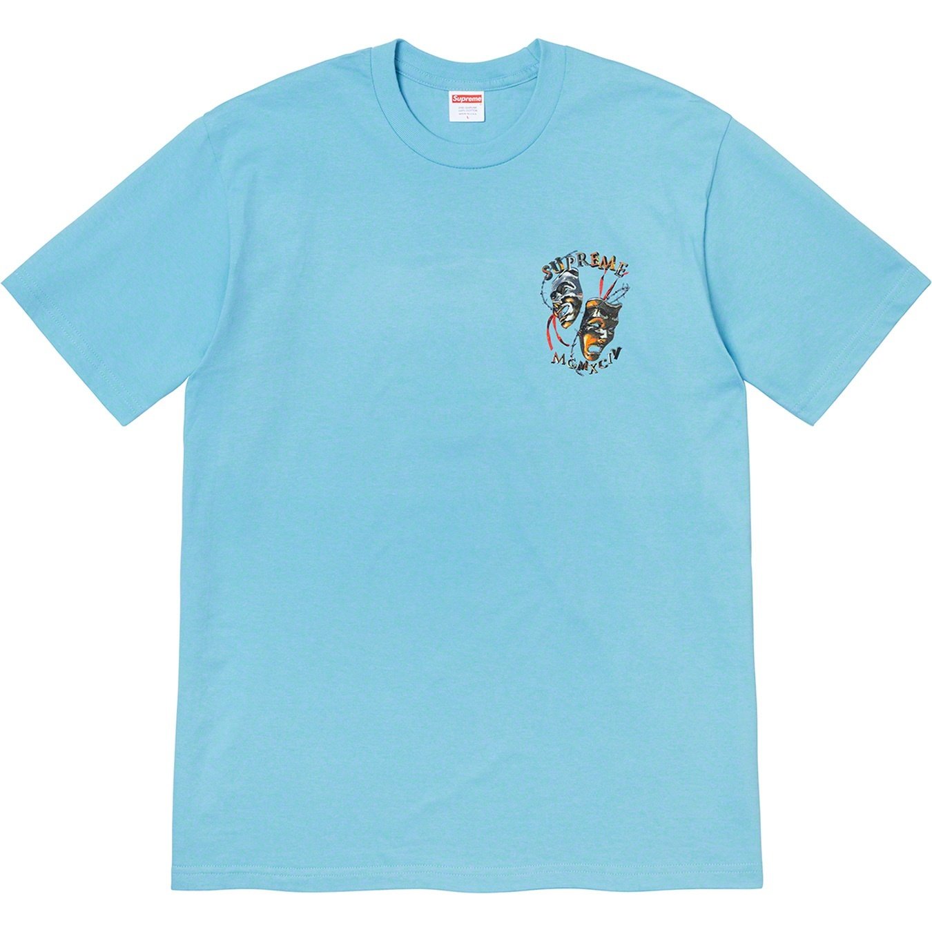 Supreme Laugh Now Tee (SS20) - Light Slate - $38