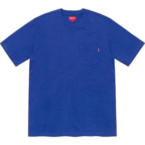 Supreme S/S Pocket Tee - Heather Royal
