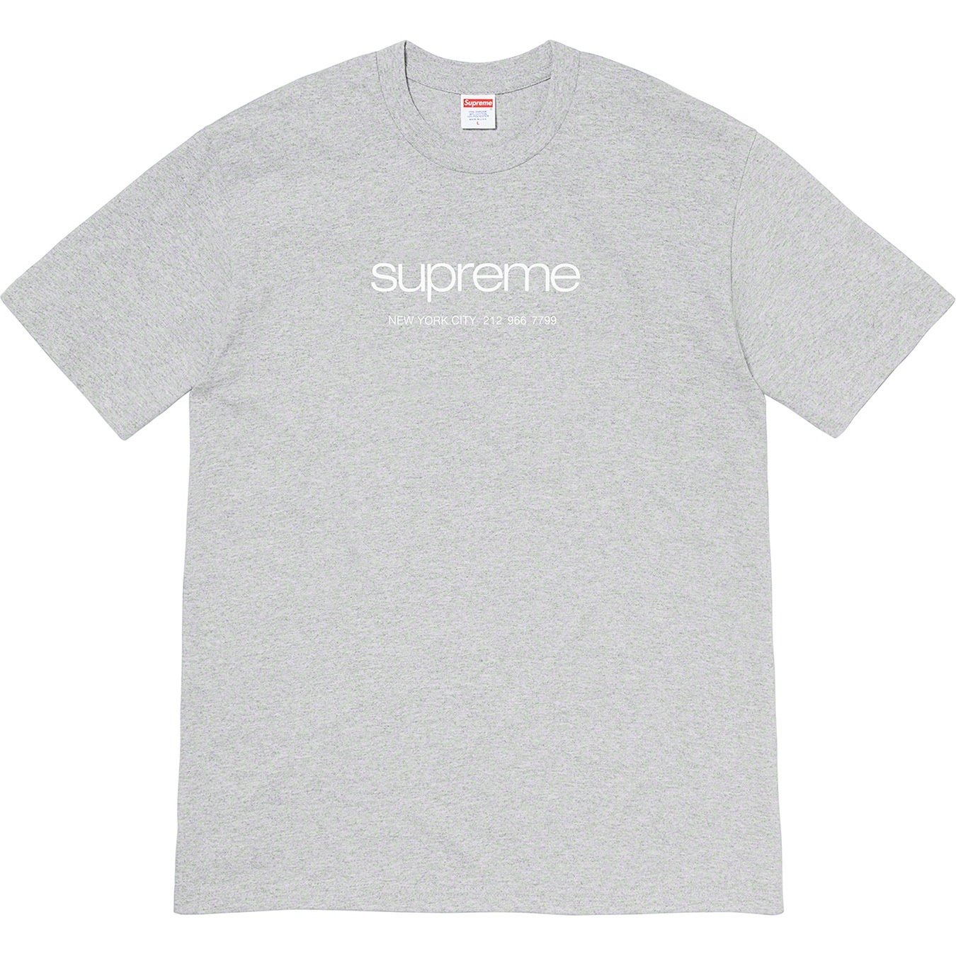 Supreme Shop Tee (SS20) - Heather Grey - $38