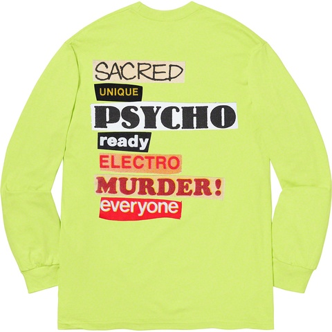 Supreme Sacred Unique L/S Tee - Neon Green