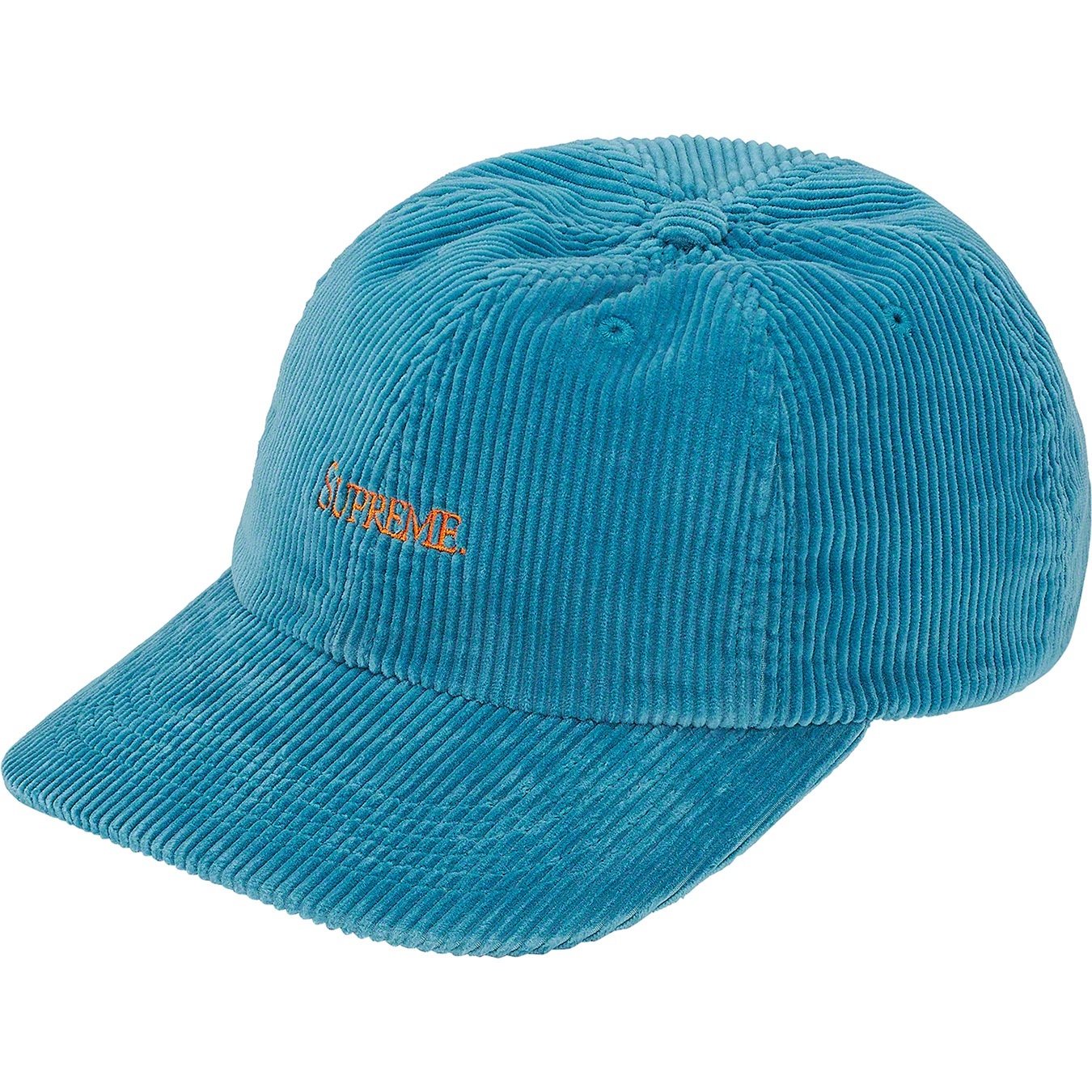 Supreme Corduroy 6-Panel (SS20) - Bright Blue - $48