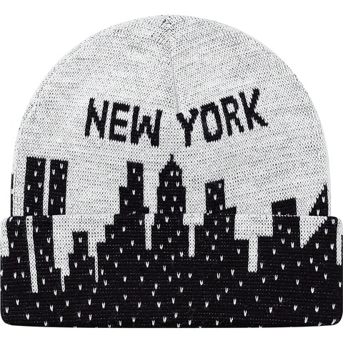 Supreme New York Beanie - White