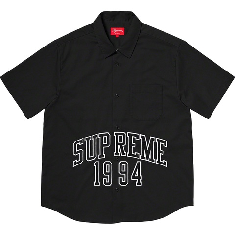 Supreme Arc Logo S/S Work Shirt - Black