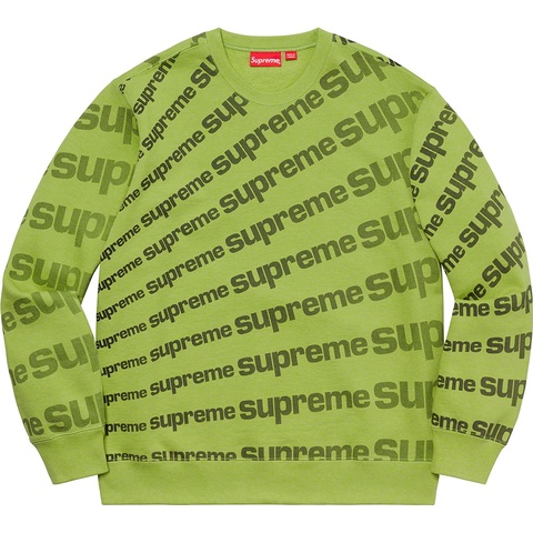Supreme Radial Crewneck - Lime