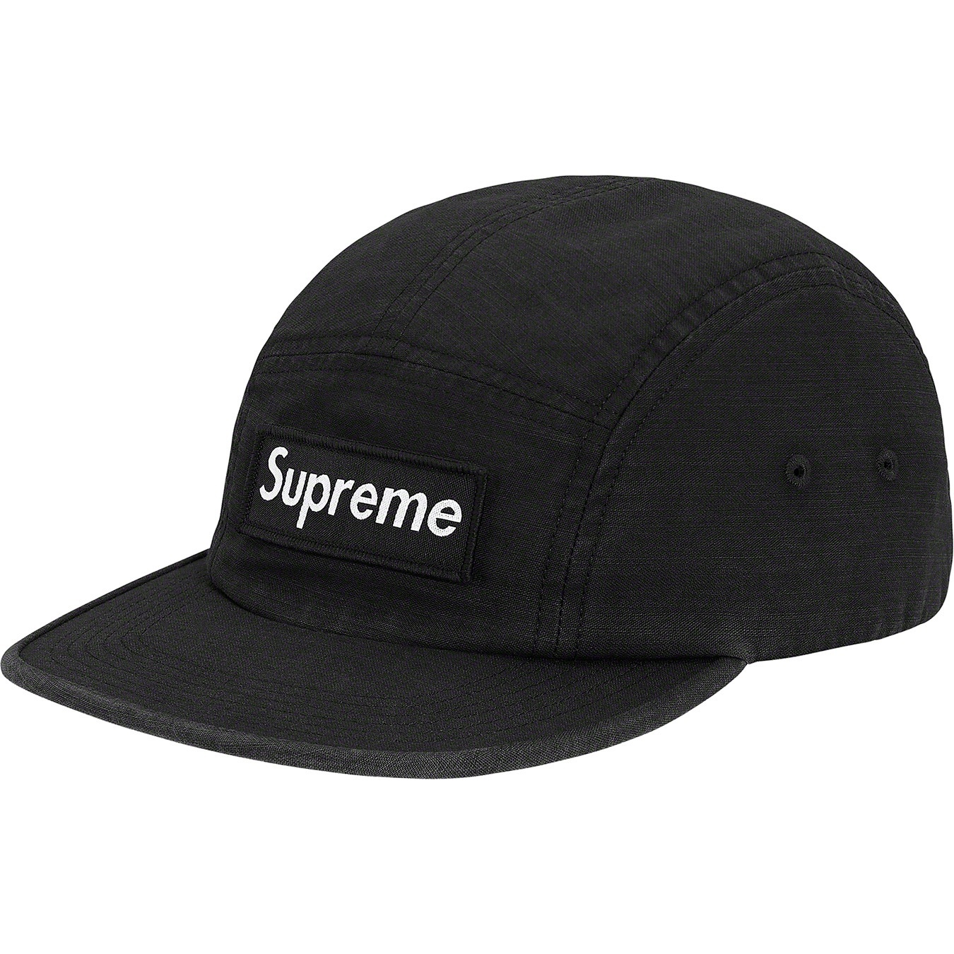 Supreme Military Camp Cap (SS20) - Black - $48