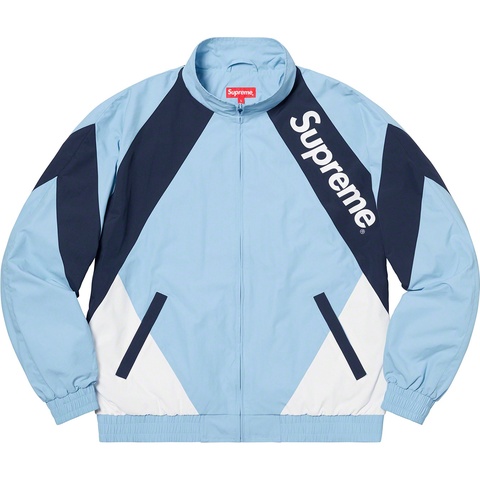 Supreme Paneled Track Jacket - Light Blue