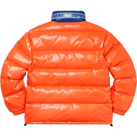 Supreme Shiny Reversible Puffy Jacket - Orange