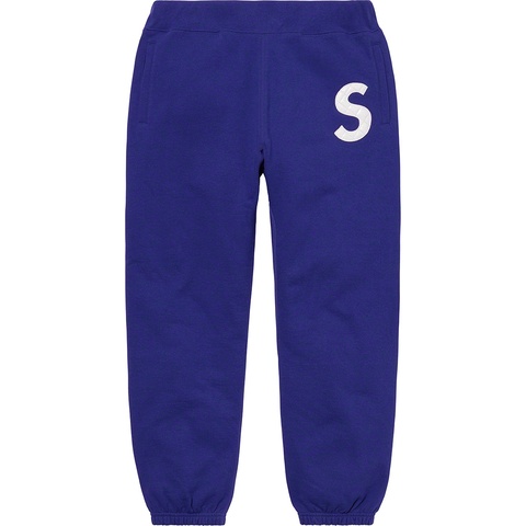 Supreme S Logo Sweatpant - Dark Royal