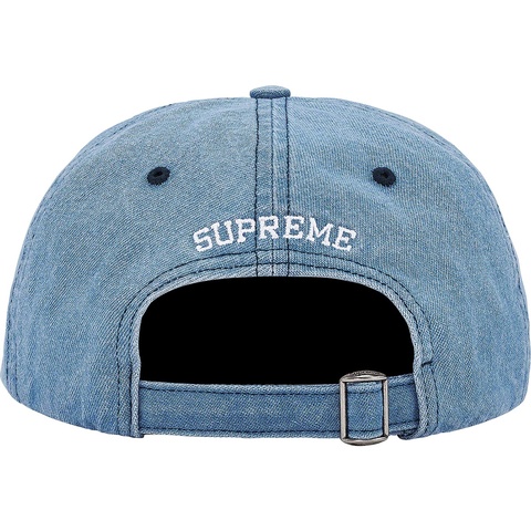 Supreme License Plate 6-Panel - Denim