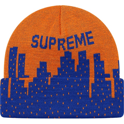 Supreme New York Beanie - Dark Orange