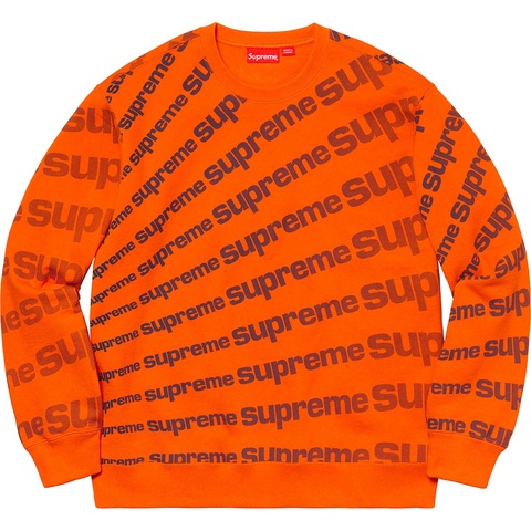 Supreme Radial Crewneck - Orange