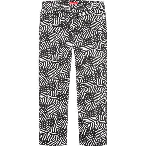 Supreme Work Pant - Black Flags