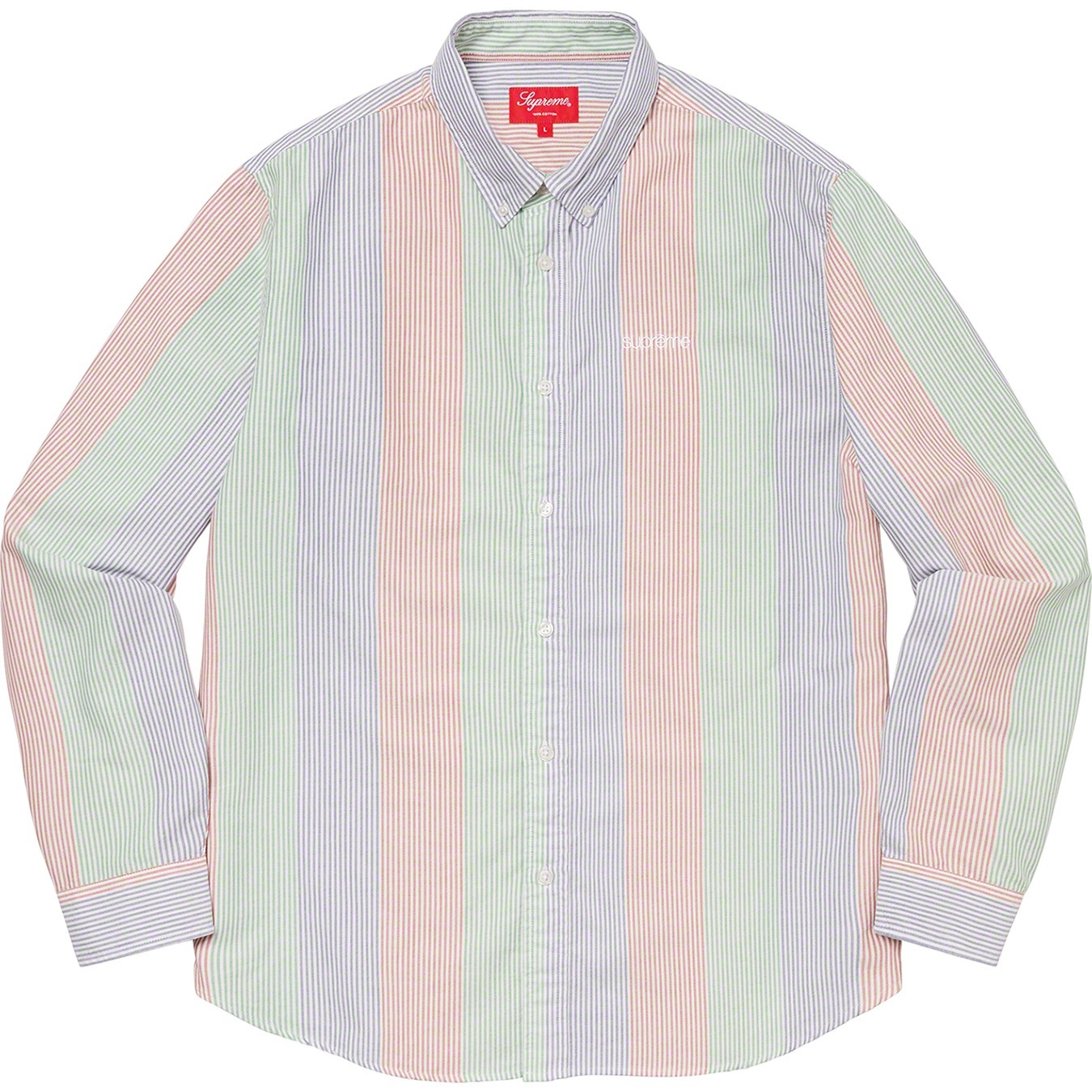 トップス Supreme Patchwork Oxford Shirt Stripe M Supreme Patchwork Oxford Shirt (FW20) - $128