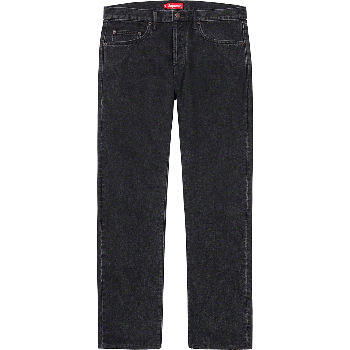 Supreme Stone Washed Black Slim Jean (SS20) - Washed Black - $148