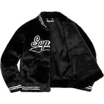 Supreme Faux Fur Varsity Jacket (SS20) - Black